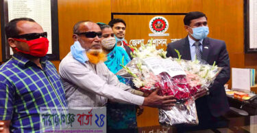 নবাগত ডিসি মোস্তাইন বিল্লাহকে প্রতিবন্ধি প্রগতি সংস্থ্যা’র অভিনন্দন