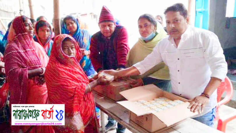জাইকার সদস্যদের মাঝে সাবান বিতরণ করলেন কাউন্সিলর দুলাল