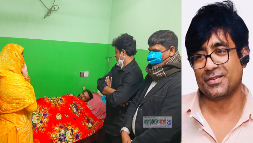 চিকিৎসা নিতে আসা সর্বহারা রোগীর পাশে দাড়ালেন আজমেরী ওসমান