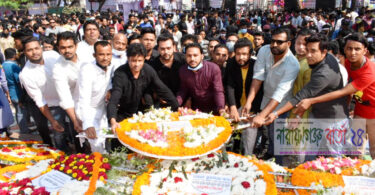 আজমেরী ওসমানের পক্ষে ভাষা শহীদদের বিনম্র শ্রদ্ধা