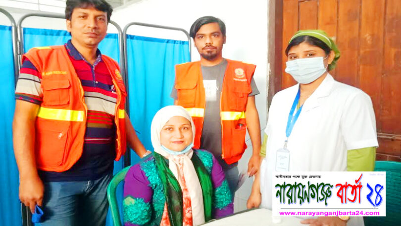 করোনার টিকা গ্রহন করেছে নারী কাউন্সিলর বিন্নি