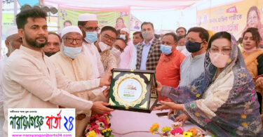 রূপগঞ্জে নবনির্বাচিত নারী মেয়র হাসিনা গাজীকে গণসংবর্ধনা