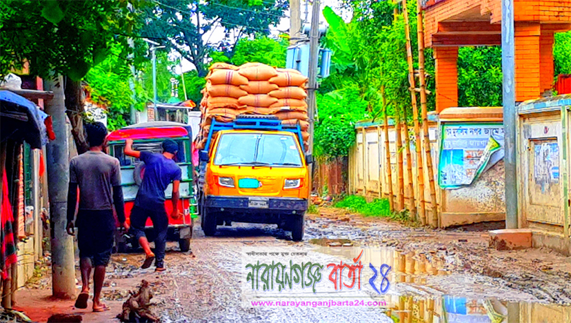 হেলেদুলে চলে গাড়ি