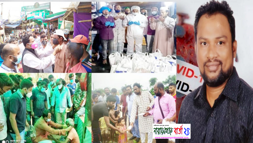 জীবনের ঝুঁকি নিয়ে করোনা-সংকটে ২২নং ওয়ার্ডে মানবিক খান মাসুদ