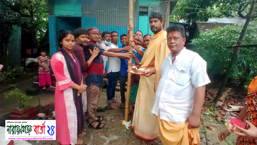 বন্দরে শ্রী শ্রী লোকনাথ বাবার মন্দির এর ভিত্তি প্রস্তর উদ্বোধন