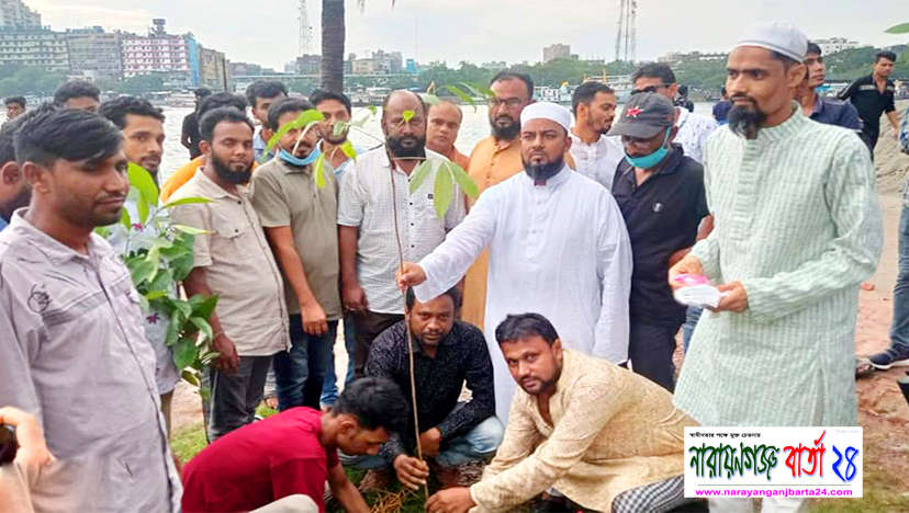হিলফুল ফুযুল সংগঠনের বৃক্ষরোপণ