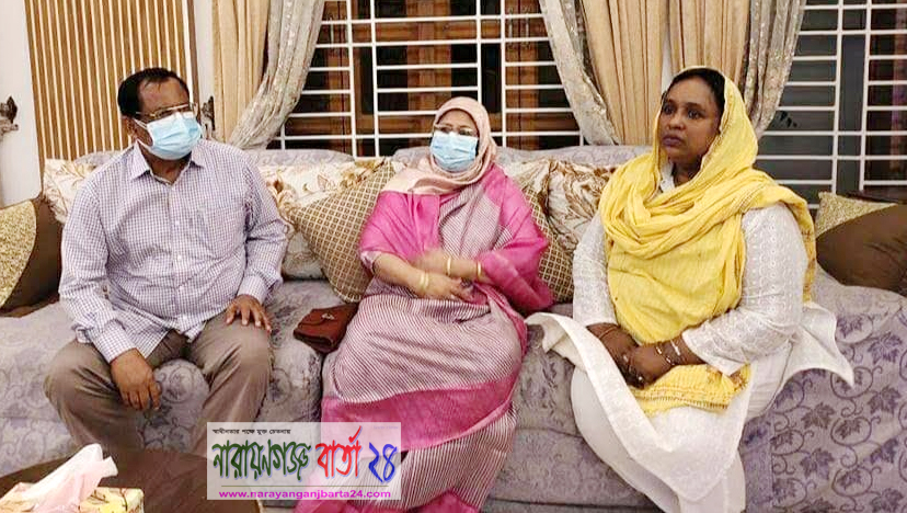 মেয়র আইভীর বাড়িতে আনোয়ার ও তার সহধর্মিণী