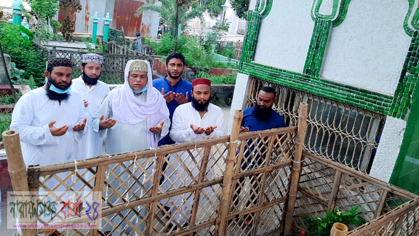 মেয়র আইভির মাতা’র কবর জিয়ারতে ইসলামিক ফাউন্ডেশনের গর্ভনর