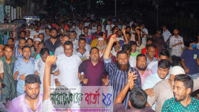 কাশিপুরে চেয়ারম্যান সাইফুল্লাহ বাদলের পক্ষে আনন্দ মিছিল