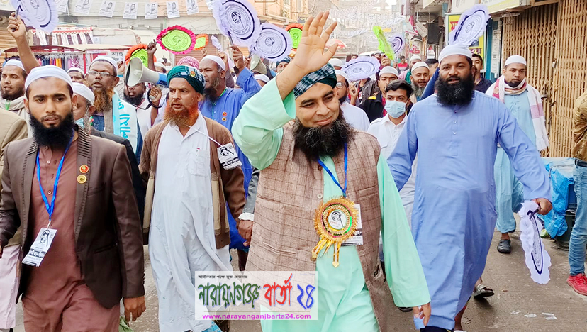 বিজয় হলে চাষাড়ায় ফুটওভার ব্রিজ নির্মাণ করব : মাসুম বিল্লাহ