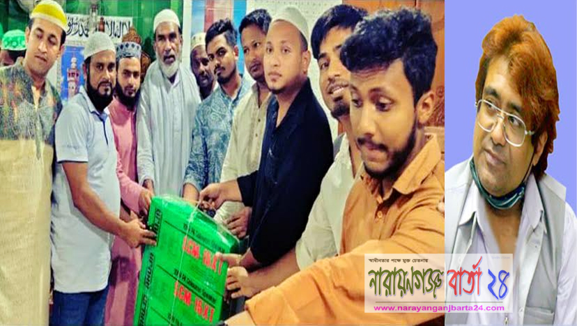 মসজিদে স্পিকার অনুদান দিলেন আজমেরী ওসমান