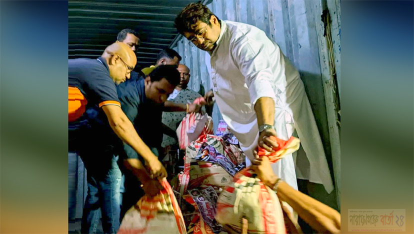 সিলেটে বন্যার্ত নারী এবং শিশু‌দেরকেও ত্রাণ পাঠালো আজ‌মেরী ওসমান