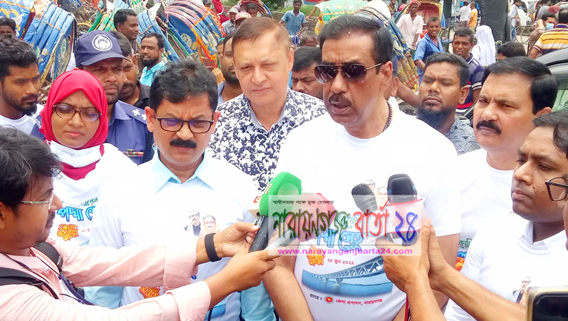 পদ্মা সেতু অপশক্তির বিরুদ্ধে শেখ হাসিনার জয়লাভ : শামীম ওসমান