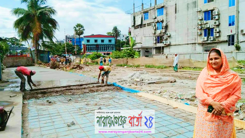 সড়কের আর সিসি ঢালাই কাজের উদ্বোধন করলেন কাউন্সিলর বিন্নি