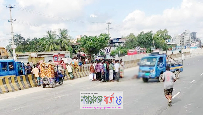 যাত্রীবাহী বাসের ধাক্কায় পিকআপ ভ্যান চালক নিহত