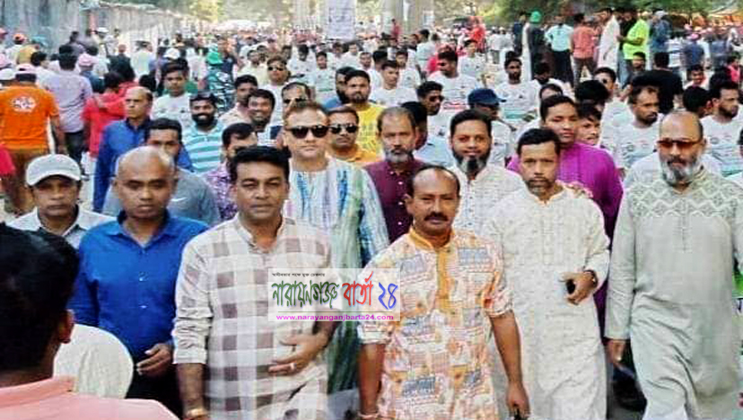 ঢাকায় যুবলীগের সমাবেশে উজ্জলের নেতৃত্বে মিছিল