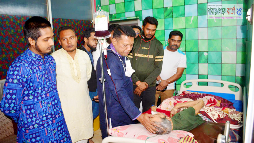 আ.লীগ নেতা লুৎফর রহমানকে দেখতে হাসপাতালে জুয়েল
