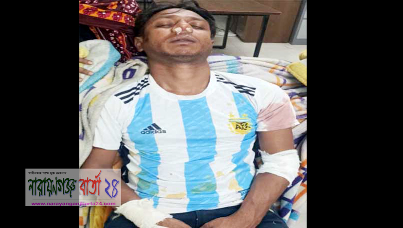 বন্দরে সাদ্দাম নামে এক যুবককে কুপিয়ে জখম